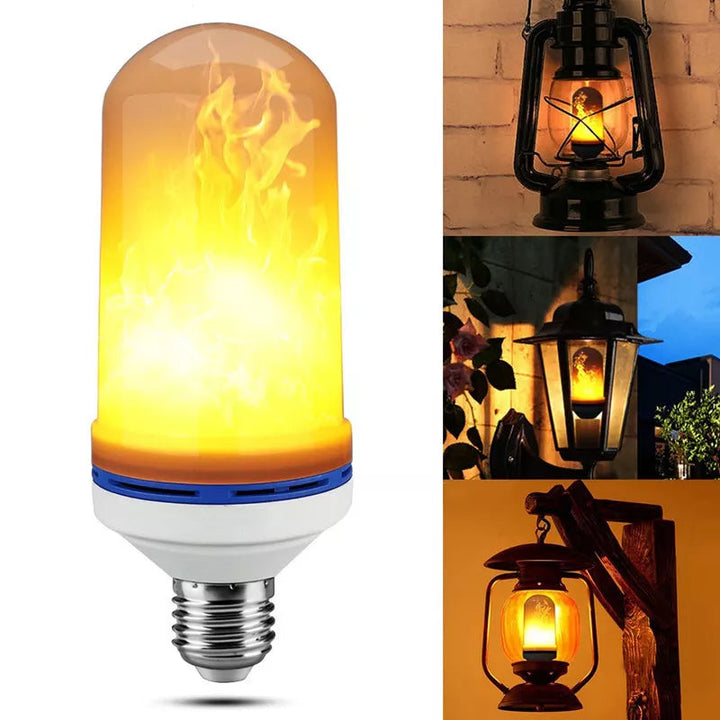 Fire effect LED bulb, gravity-sensitive, adds a charming and antique touch to your space
