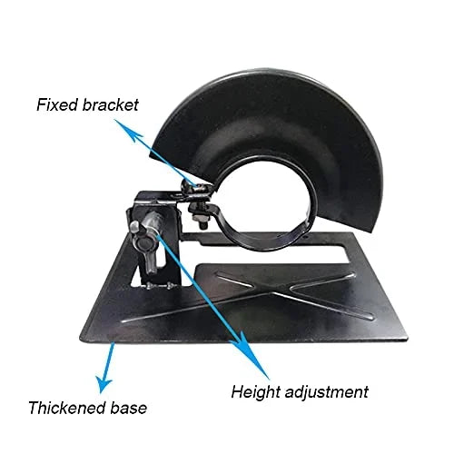 Power tool accessory set: angle grinder stand & safety shield, ideal for metalworking projects