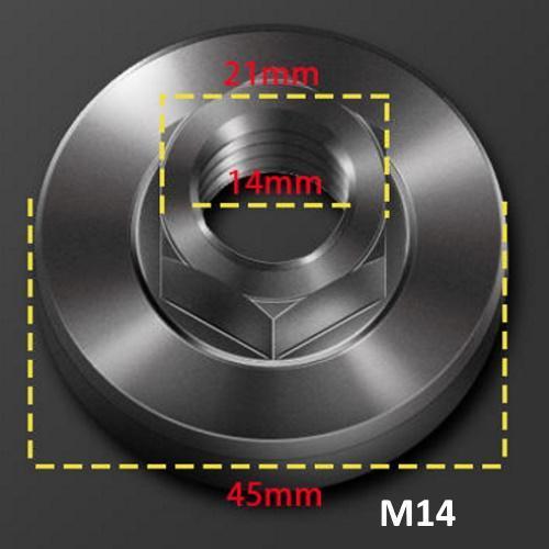 Easylock angle grinder nut, carbon steel construction for lasting performance in grinding applications