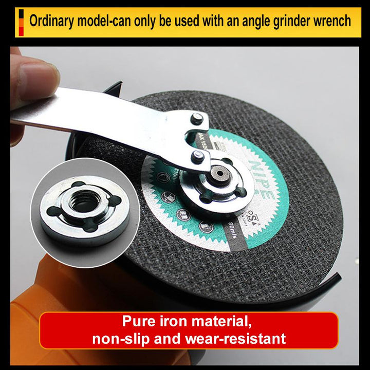 Flange nut, carbon steel, universal fit for angle grinders ensuring fast and secure disc changes accessory