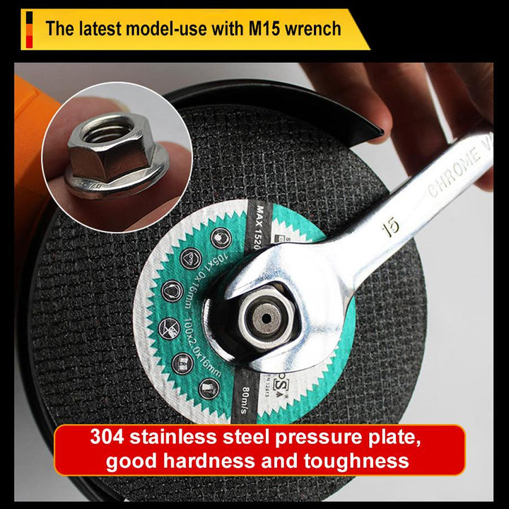 Grinding accessory: Angle grinder fas-tlock nut for quick disk changes, durable carbon steel material