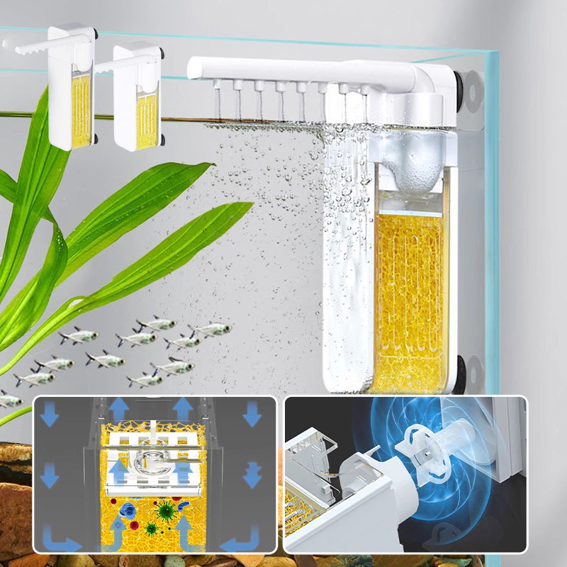 Aquarium submersible filter, advanced water purification technology for clear and healthy aquatic environments