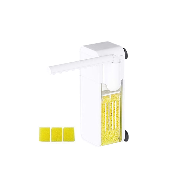 High-performance submersible filter for aquariums, maintains clean water and fish health