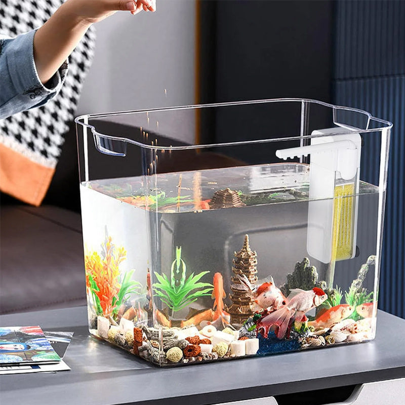 Aquarium internal filter, quiet water purifier, enhances oxygen, suitable for various fish tanks