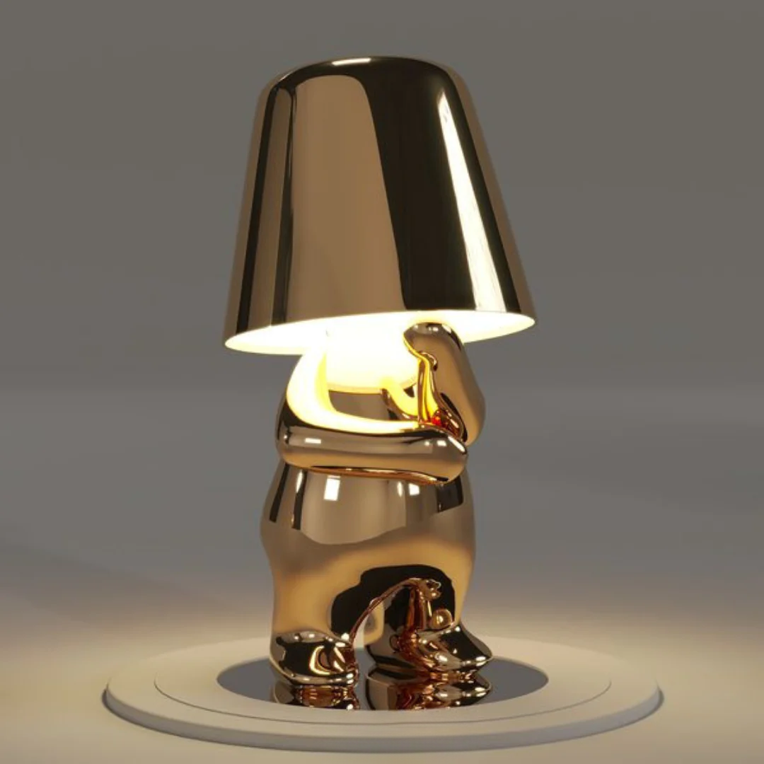 Modern decor artistic table lamp, dimmable LED with easy touch control.