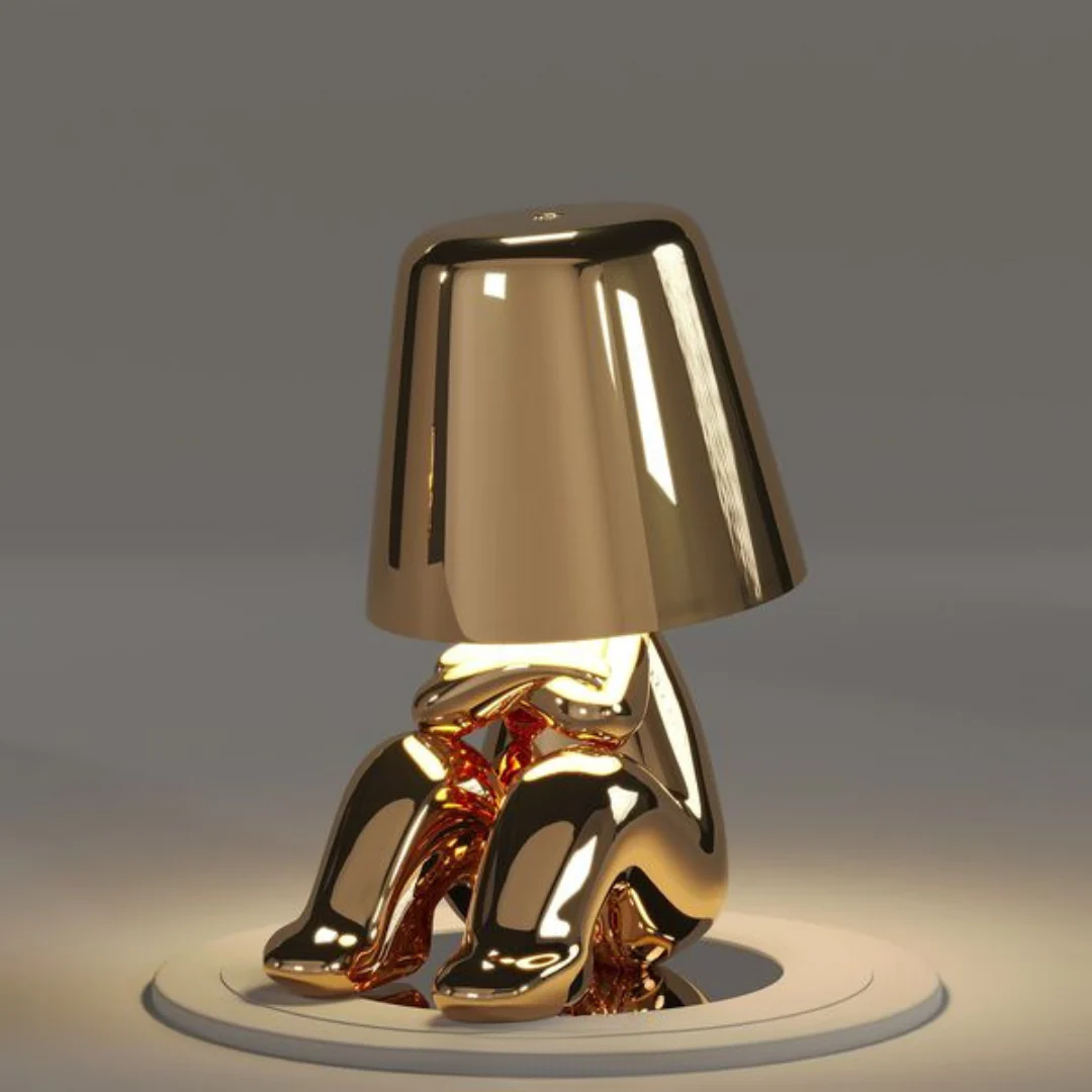 Versatile artistic dimmable table lamp, touch control perfect for bedside, desk, or accent.