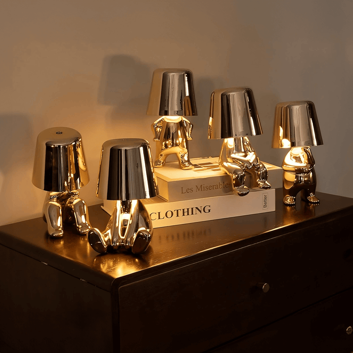 LumoPals Artistic Dimmable Touch Control Table Lamp, a modern LED home accent.