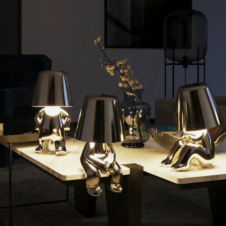 Touch control dimmable LED table lamp, a versatile and artistic lighting solution.