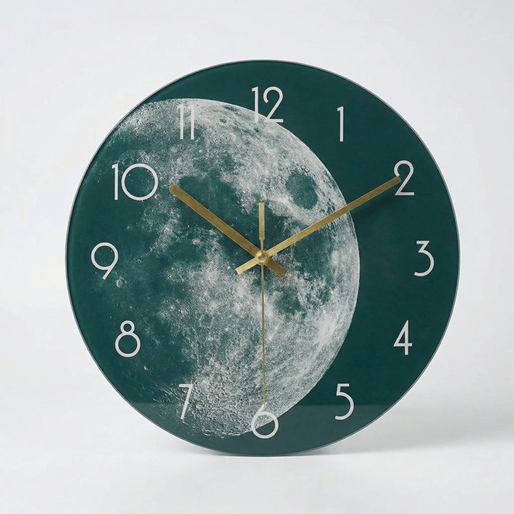 Detailed Earth print wall clock. Artistic & silent modern clock, a striking addition to living room decor.