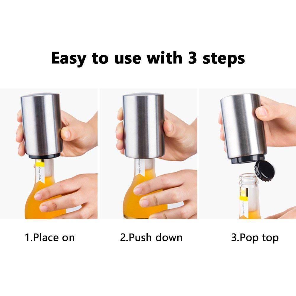 Innovative magnetic beer bottle opener, perfect tool for any beer enthusiast
