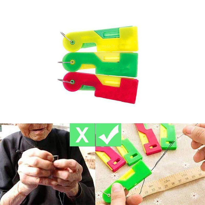 Handy automatic needle threader, a must-have sewing gadget for all skill levels.