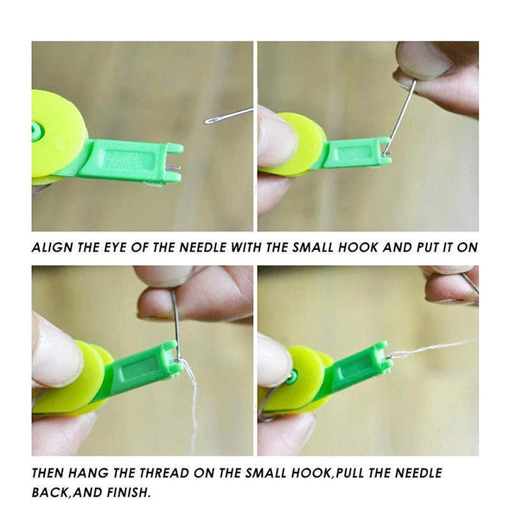 Durable automatic needle threader, a practical craft tool for various sewing applications.