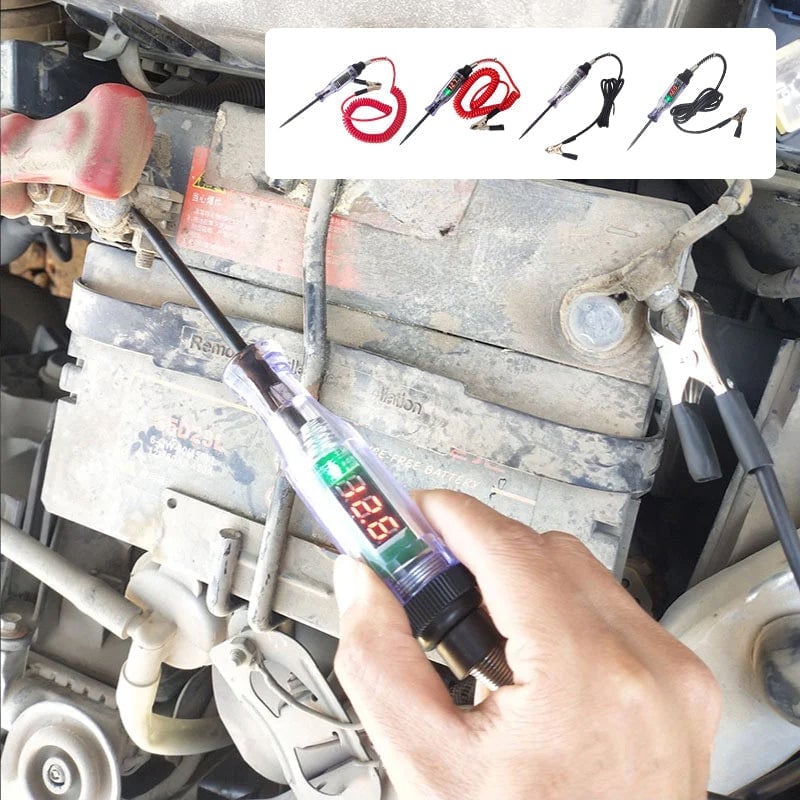 Compact automotive circuit test pen, perfect for on-the-go car repair and truck maintenance