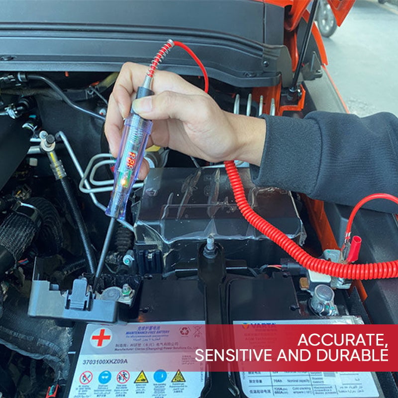 Set of automotive circuit test pens, includes different probes for various car repairs