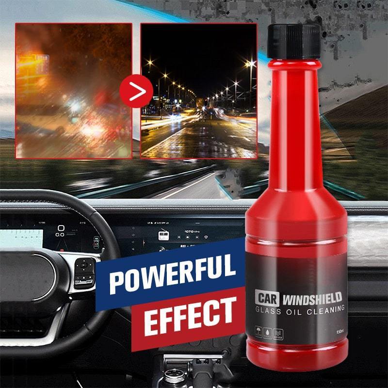 Car care product: Windshield cleaner and oil film remover for optimal driving visibility