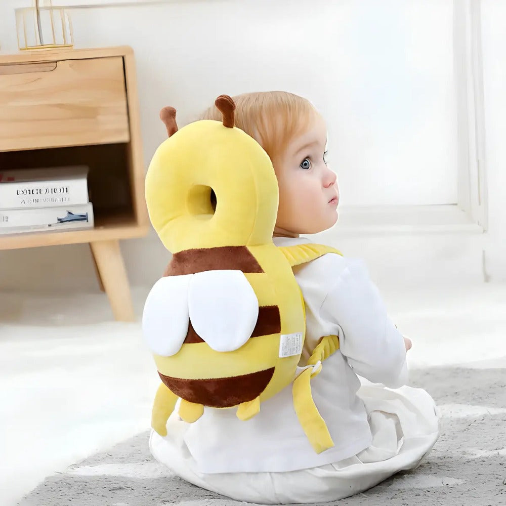 Baby head & neck protector for crawling, walking toddlers. Soft infant fall protection cushion.