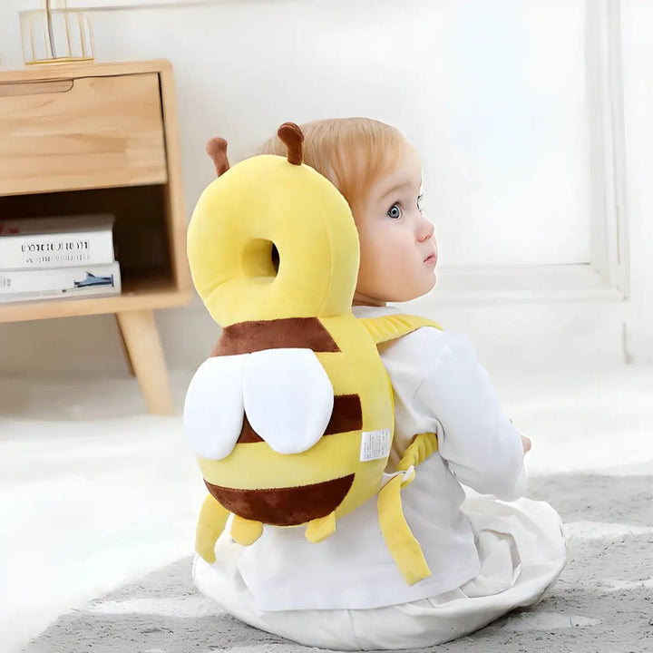 Baby head & neck protector for crawling, walking toddlers. Soft infant fall protection cushion.