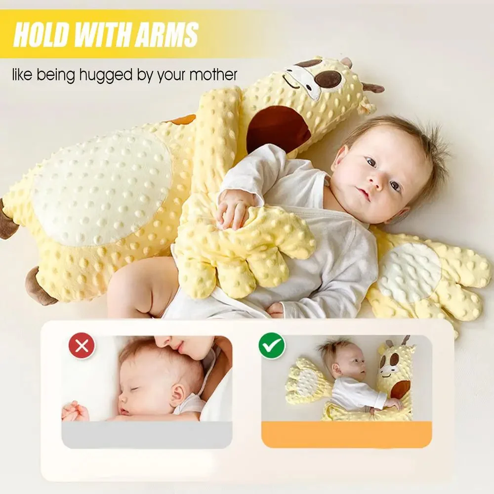 Portable baby sleep aid with motorized tapping, remote control, and easy-to-use design for secure infant sleep.