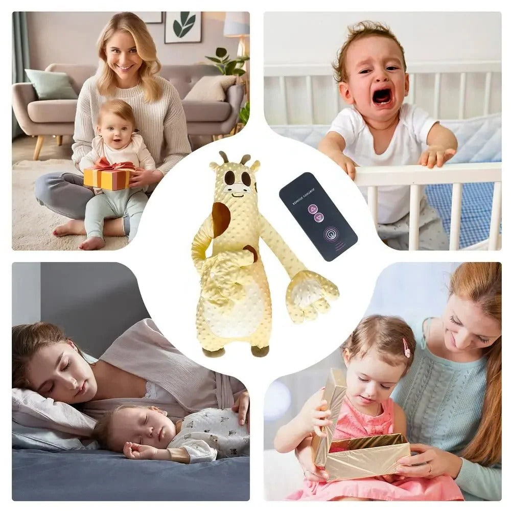 Secure & portable baby sleep aid with motorized, adjustable rhythmic tapping for peaceful infant & toddler rest.