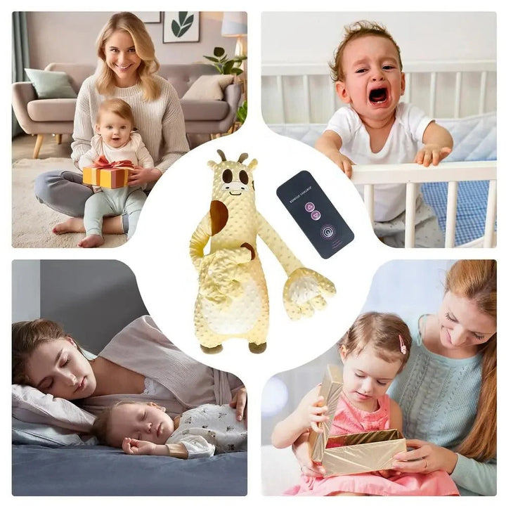 Secure & portable baby sleep aid with motorized, adjustable rhythmic tapping for peaceful infant & toddler rest.