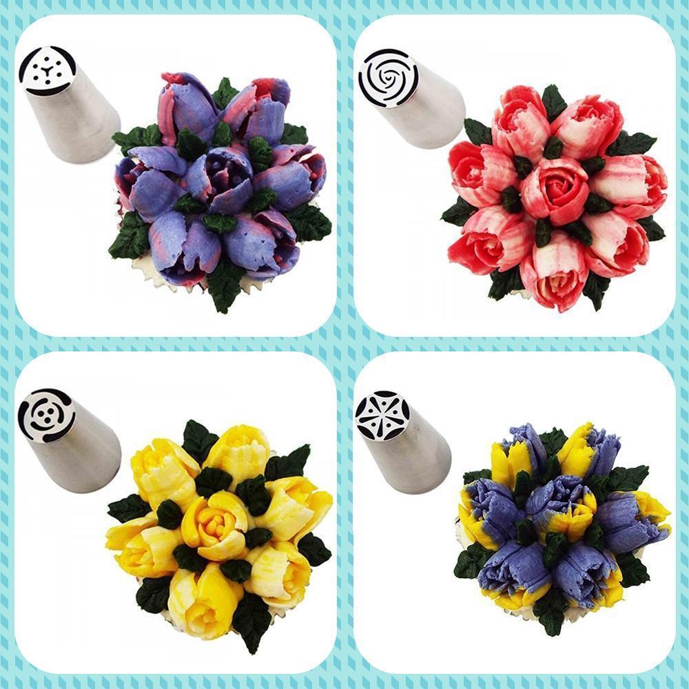 Cake decorating nozzle set, professional baking tools for cupcakes and pastries