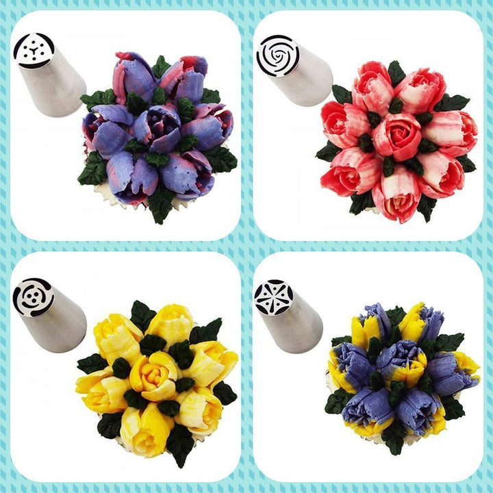 Cake decorating nozzle set, professional baking tools for cupcakes and pastries
