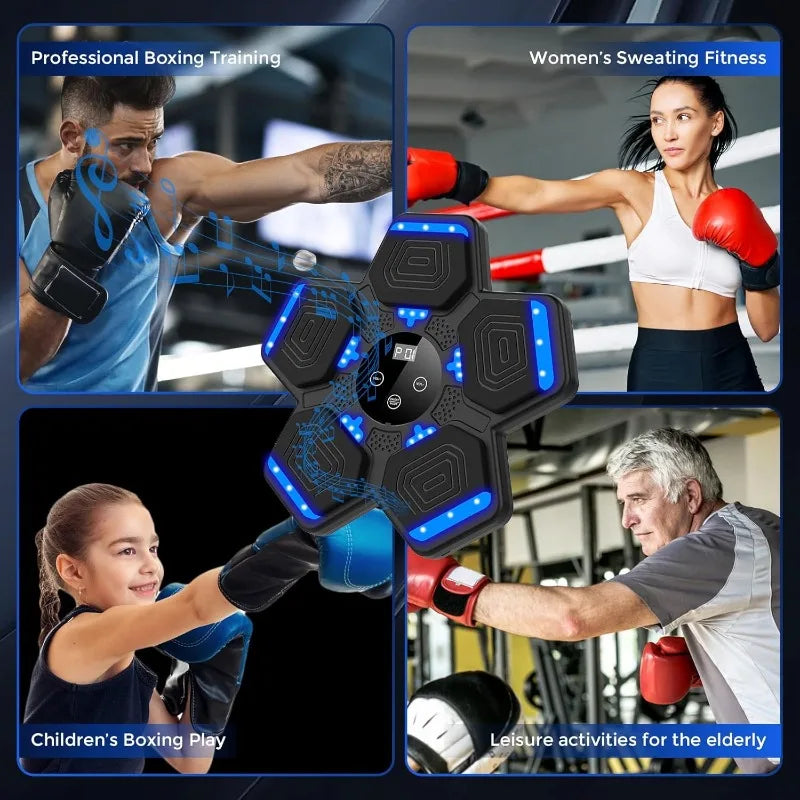 Interactive BeatStrike Bluetooth punch pad for engaging rhythmic boxing training & full-body fitness workouts.