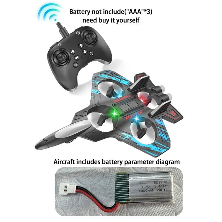 Easy-Fly Beginner Drone SkyFlicker quadcopter with durable design for outdoor recreational use.