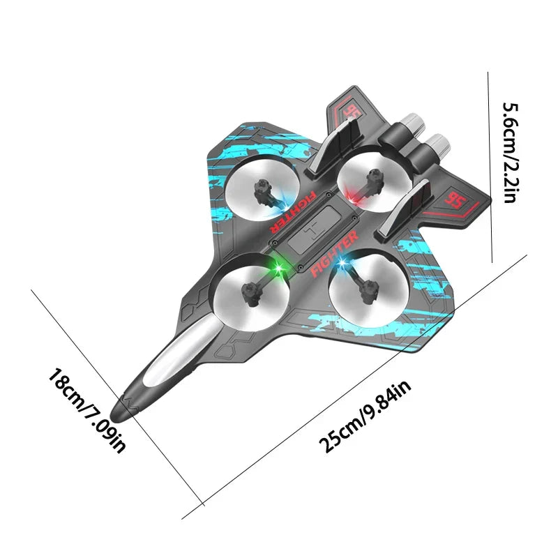 Outdoor RC Drone for beginners, featuring a stable quadcopter design and easy controls.