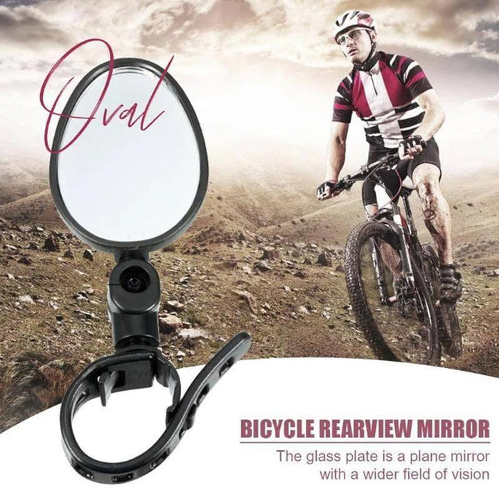 Black adjustable bike mirror, an essential accessory for safe urban cycling