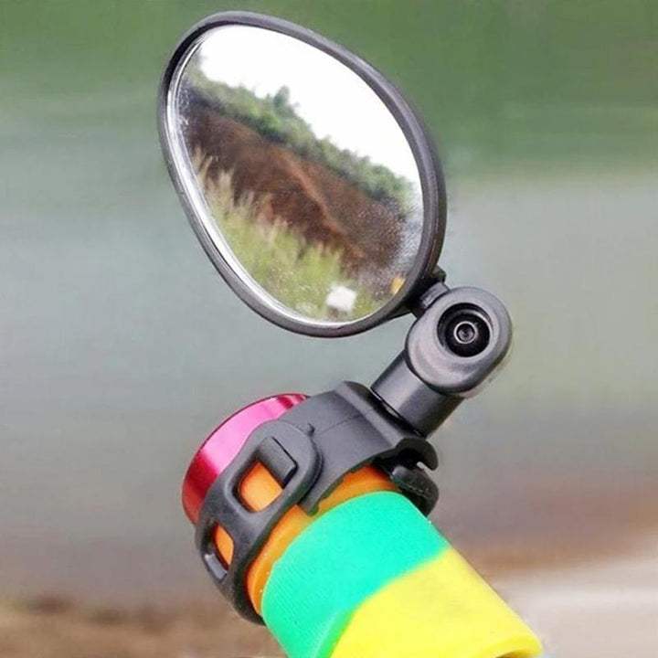 Cycling gear: Universal rearview mirror for bicycles, a critical safety feature