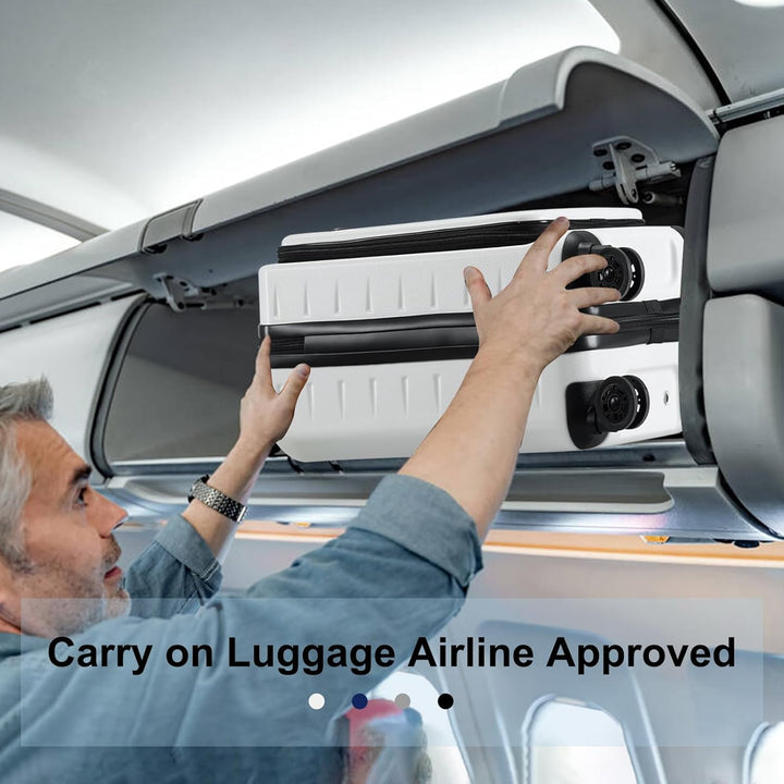 Sophisticated hardshell carry-on, expandable, with a large front pocket & an integrated TSA lock system.