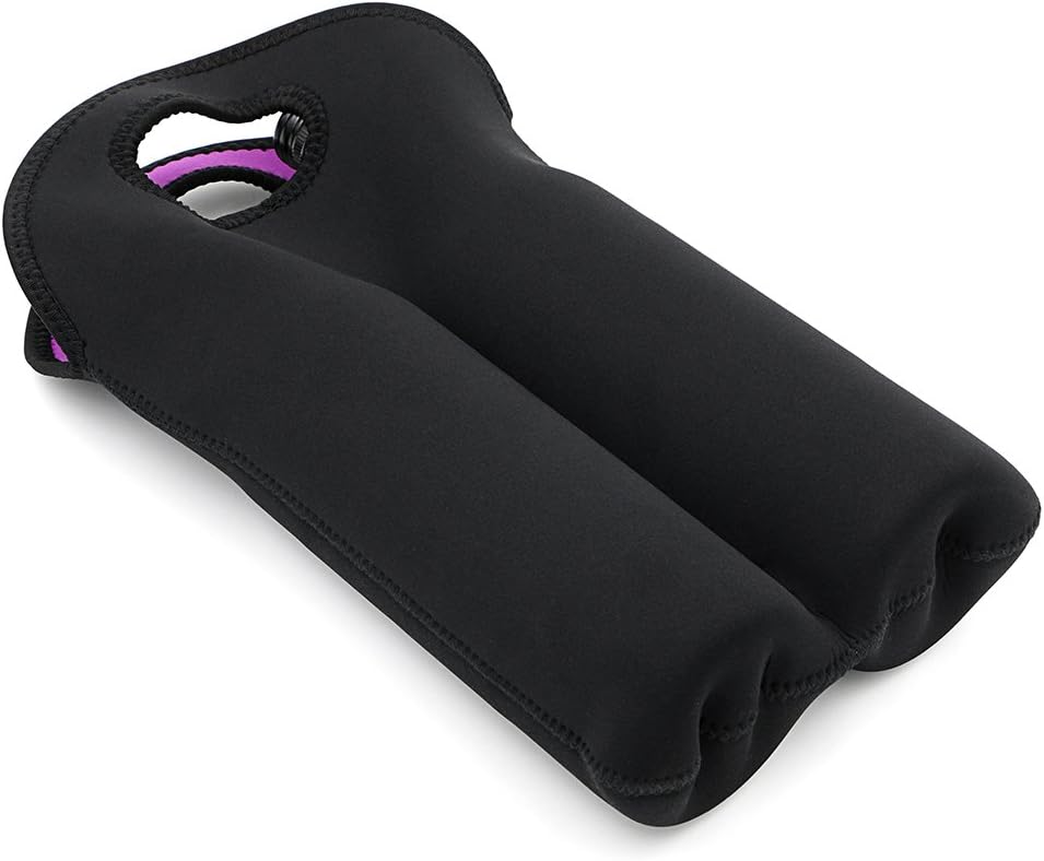 Compact insulated wine bottle tote bag, perfect for picnics and transport.