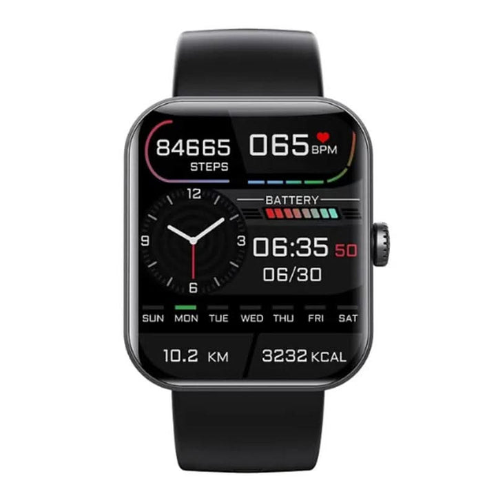 Pink unisex smart health watch: pain-free blood sugar, heart rate, blood pressure & sleep tracking wearable.