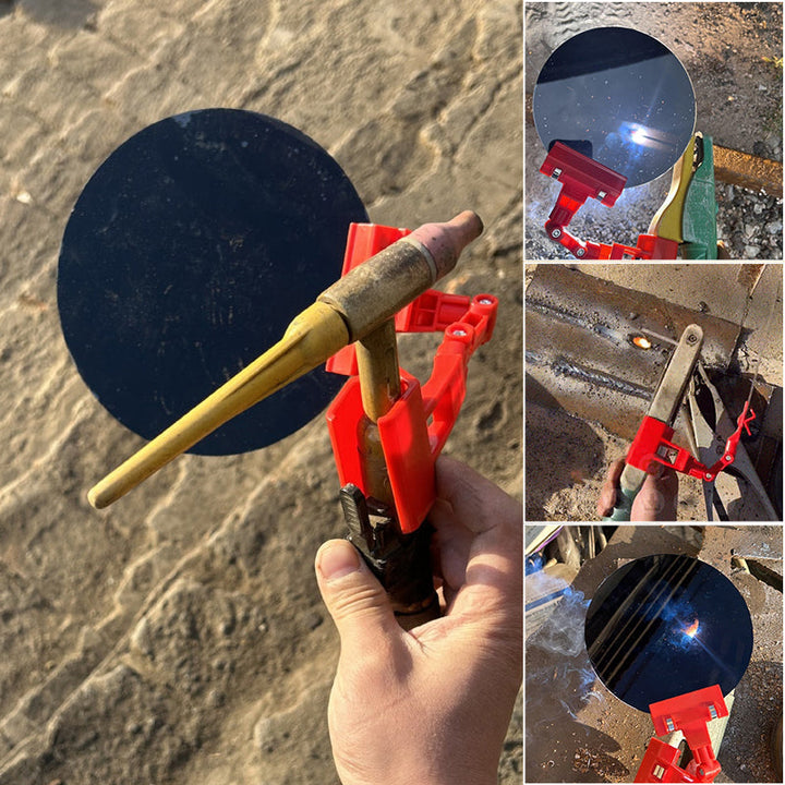 Essential welding safety gear: universal blackout panel providing superior eye protection, plexiglass