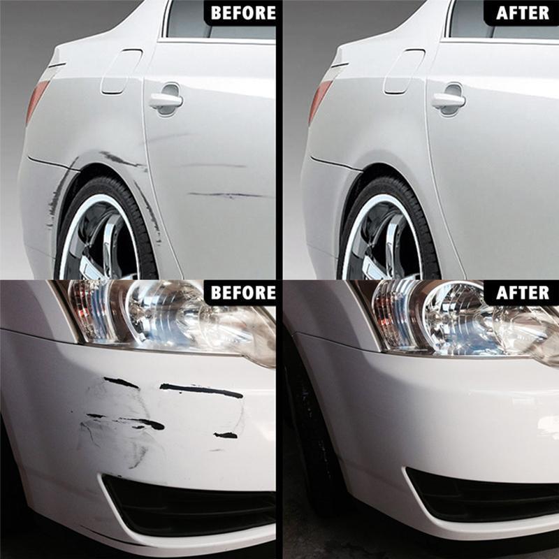 Automotive scratch and swirl remover kit with applicator pad for effective paint repair