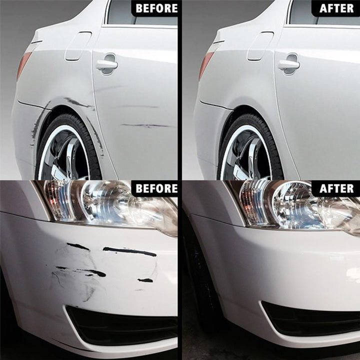 Automotive scratch and swirl remover kit with applicator pad for effective paint repair