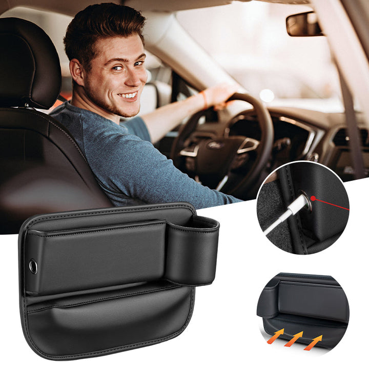 Declutter your car with this seat gap organizer, built-in charger for convenience