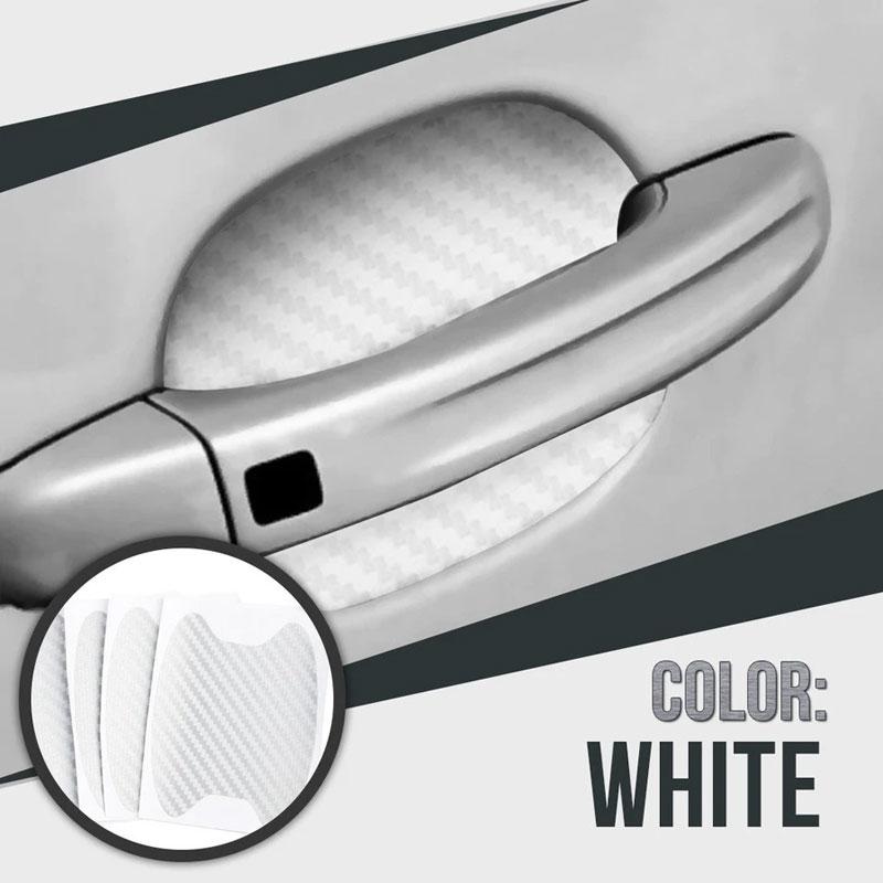 Unisex car door handle scratch protector, high-quality carbon fiber auto exterior accessory