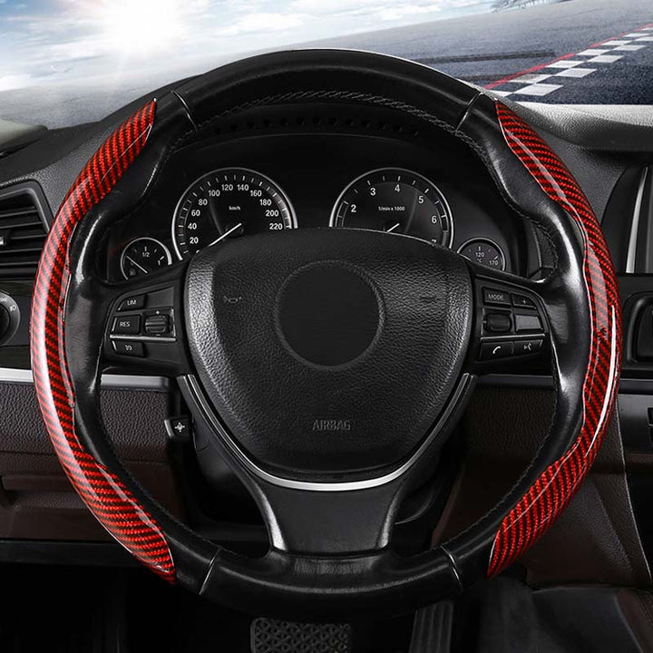 Carbon Fiber Steering Wheel Cover for Cars