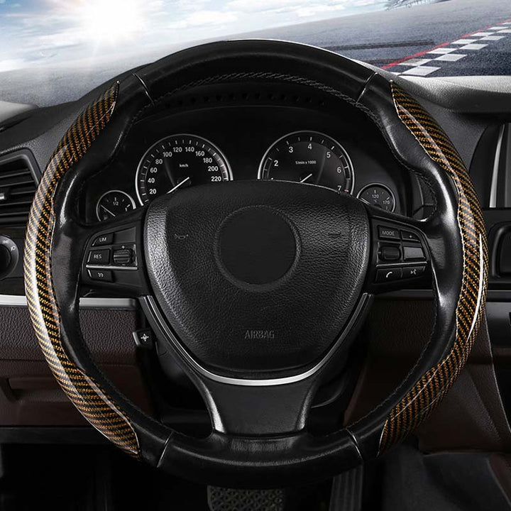 Carbon Fiber Steering Wheel Cover for Cars