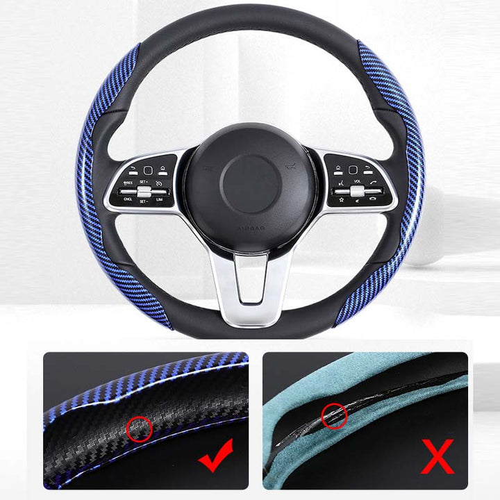 Carbon Fiber Steering Wheel Cover for Cars