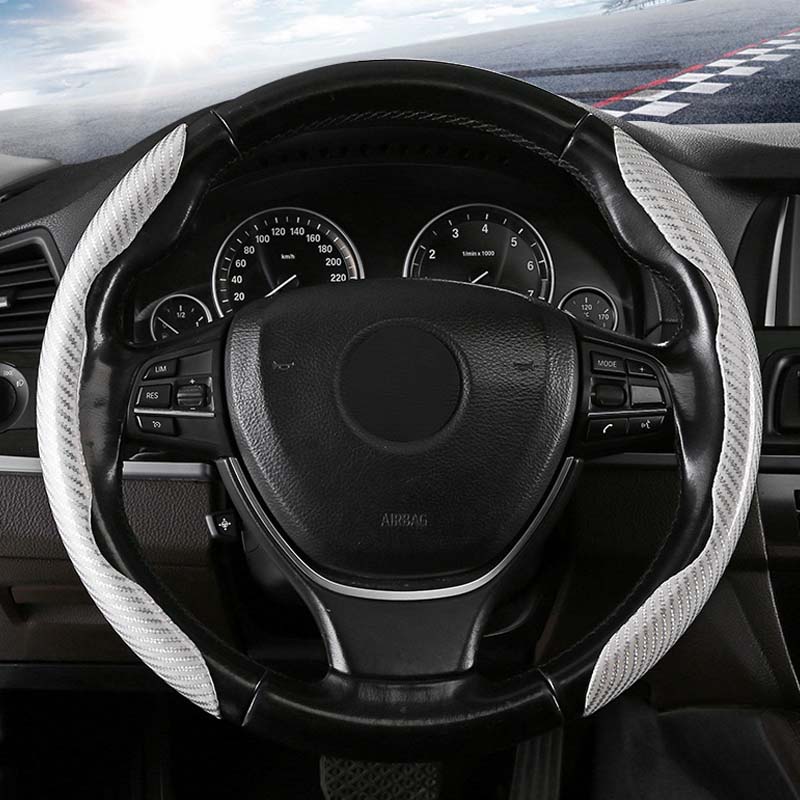 Carbon Fiber Steering Wheel Cover for Cars