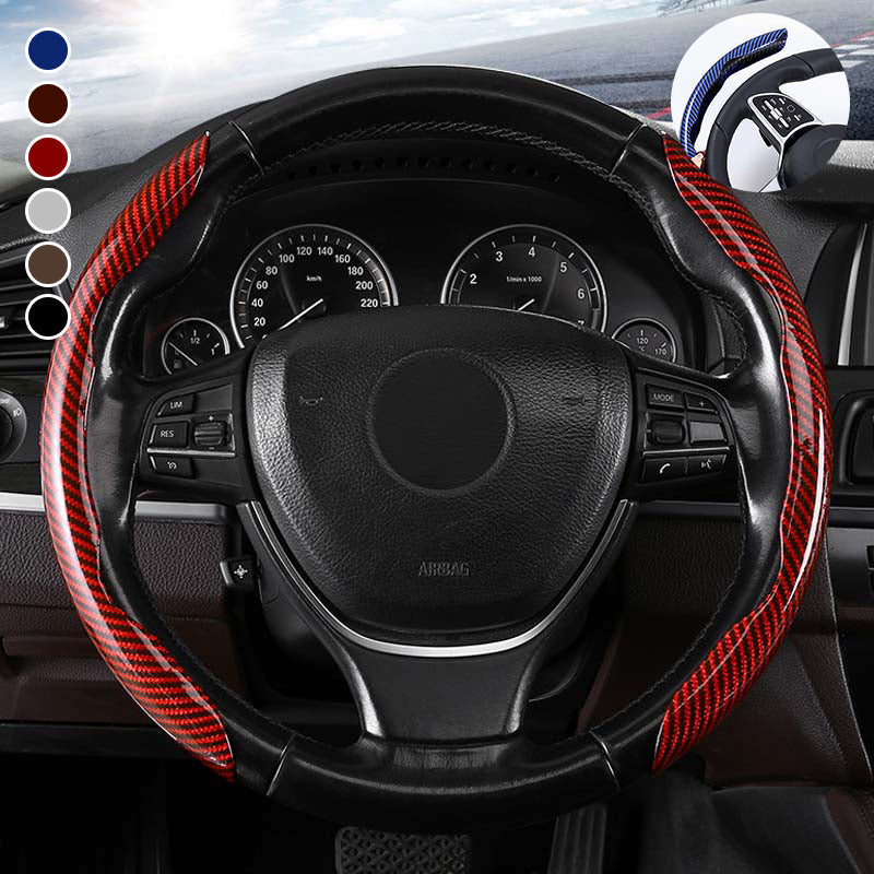 Carbon Fiber Steering Wheel Cover for Cars