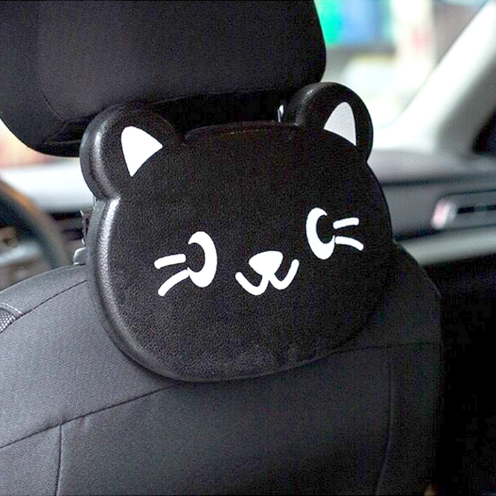 Portable folding car tray with a vibrant cartoon design, perfect for children eating in the back seat.