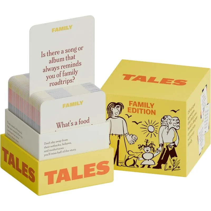 Families enjoying Chatwell conversation cards, sparking fun discussions & bonding moments for all ages.