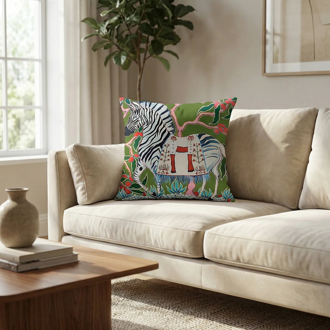 Chic patterned decorative pillow cover. Stylish home decor accent for any living space.