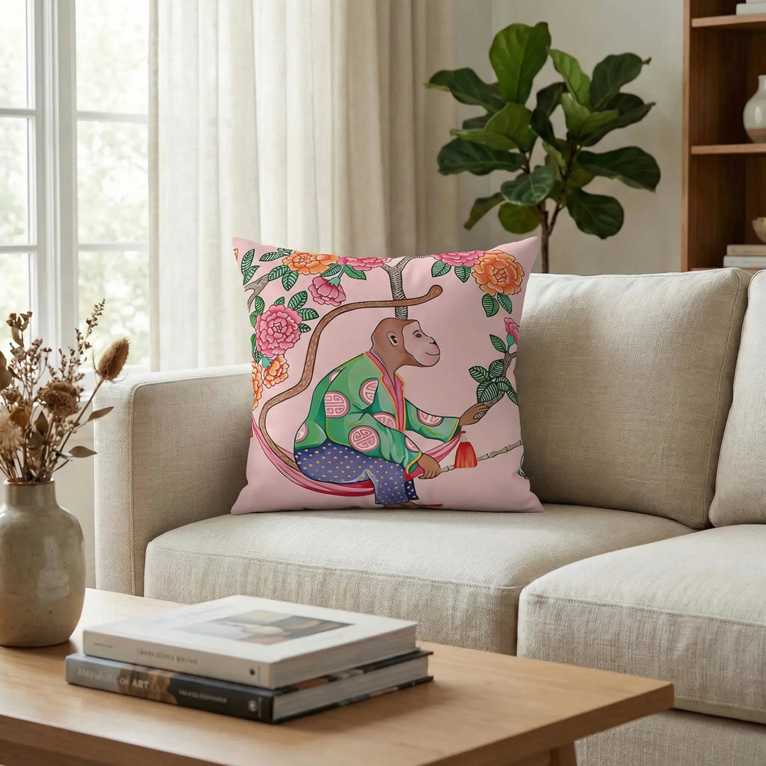 Modern patterned accent pillow cover. Stylish decorative cushion for contemporary home decor.