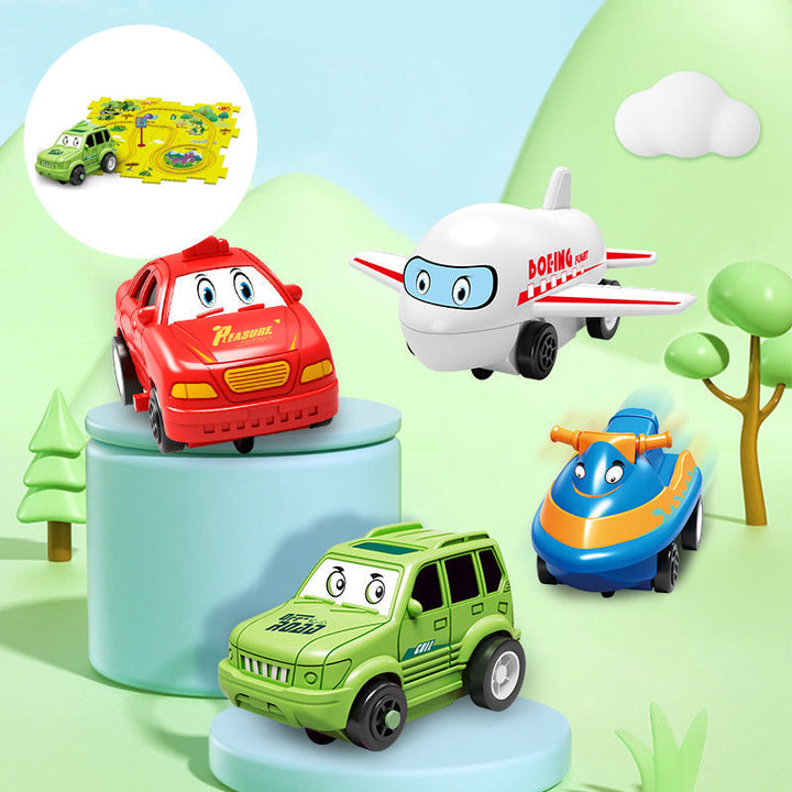Toy car from the track play set, designed for young children, durable and safe