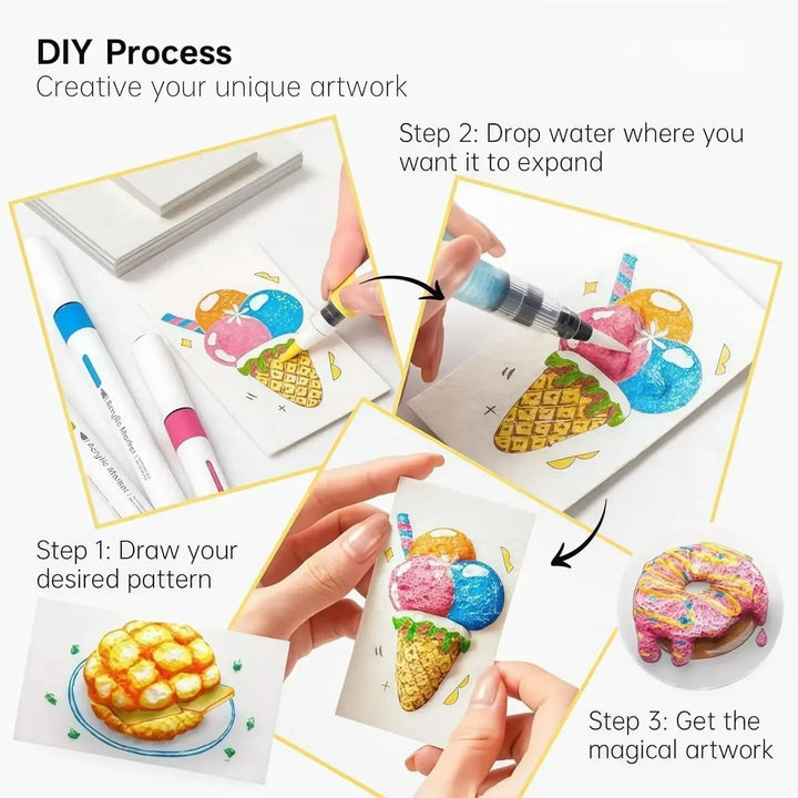 Children's Foam Art Craft Set box by Artifoam, highlighting sensory and creative play activities for kids.